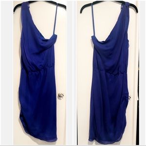 Halston Heritage: Royal Blue Asymmetrical👗 Sz: M